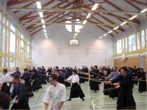 Photo de la salle pendant l'entraînement